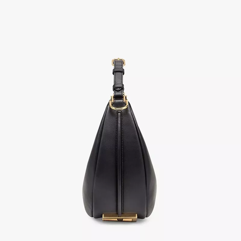 Affordable Affordable Fendi Small Fendigraphy Hobo Bag In Calf Leather Black 0118