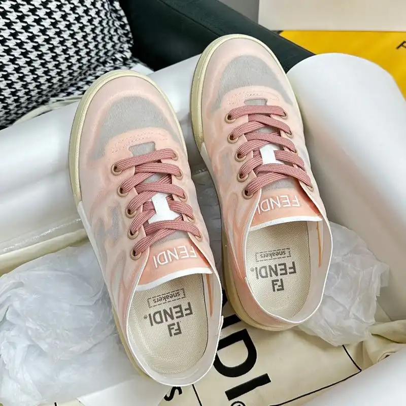 Affordable Affordable Fendi Match Sneakers Women Mesh Pink 0128