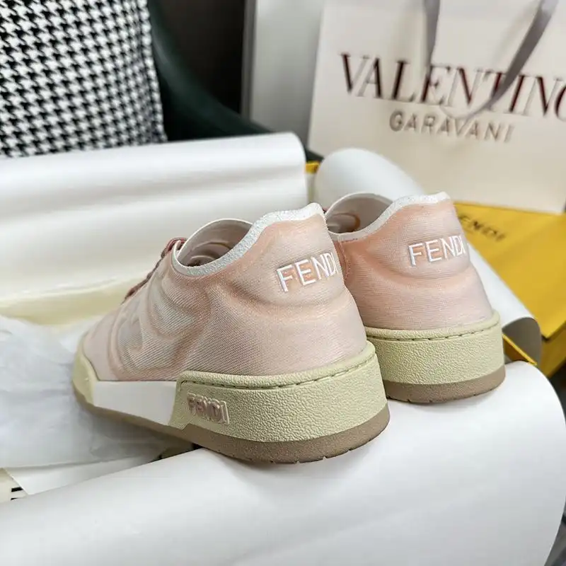 Affordable Affordable Fendi Match Sneakers Women Mesh Pink 0128