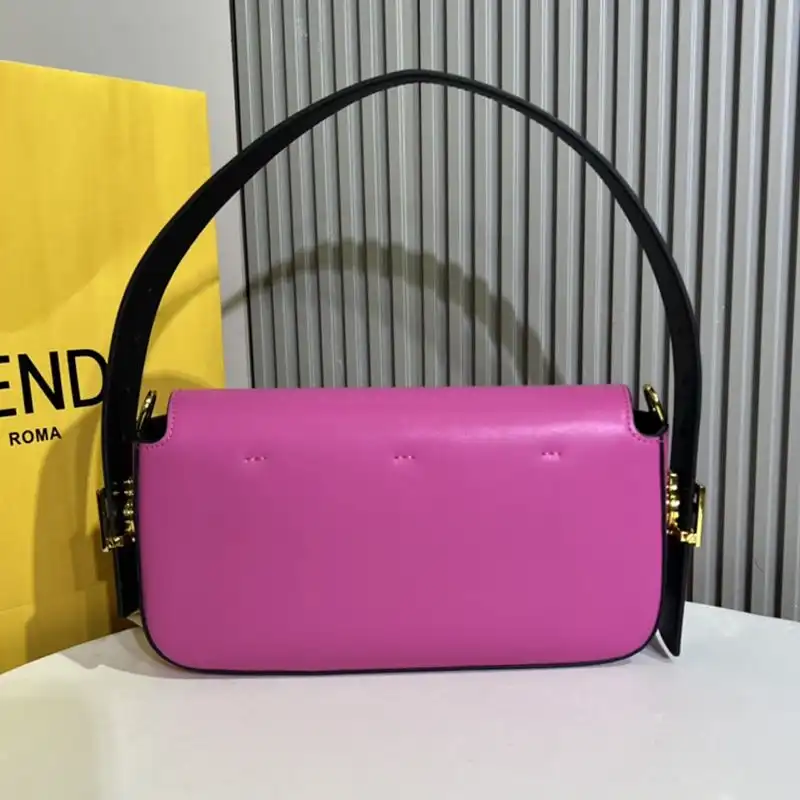 Affordable Affordable Fendi Medium Baguette Twist Bag In Nappa Leather Rose 0126