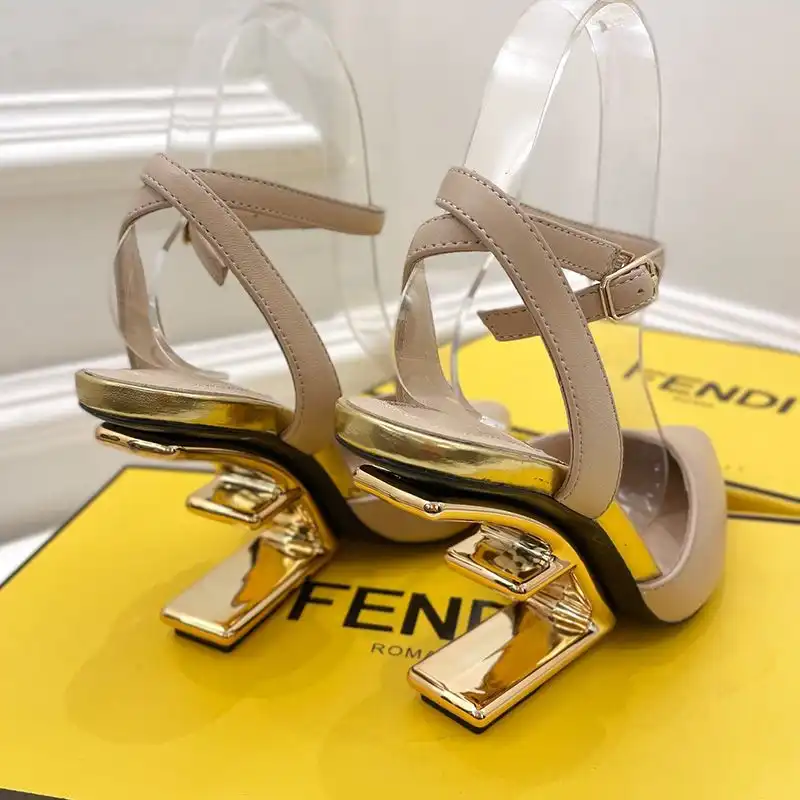 Affordable Affordable Fendi First Slingback Pumps Women Calf Leather Beige 0127