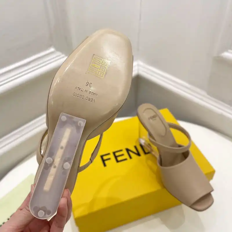 Affordable Affordable Fendi First Sandals Women Calf Leather Beige 0128