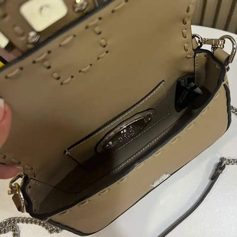 Affordable Affordable Fendi Mini Baguette Selleria Bag In Cuoio Romano Leather Khaki 0130