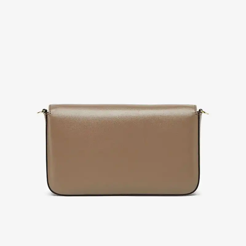 Affordable Affordable Fendi FF Wallet On Chain With Pouches In Calf Leather Grey 0125