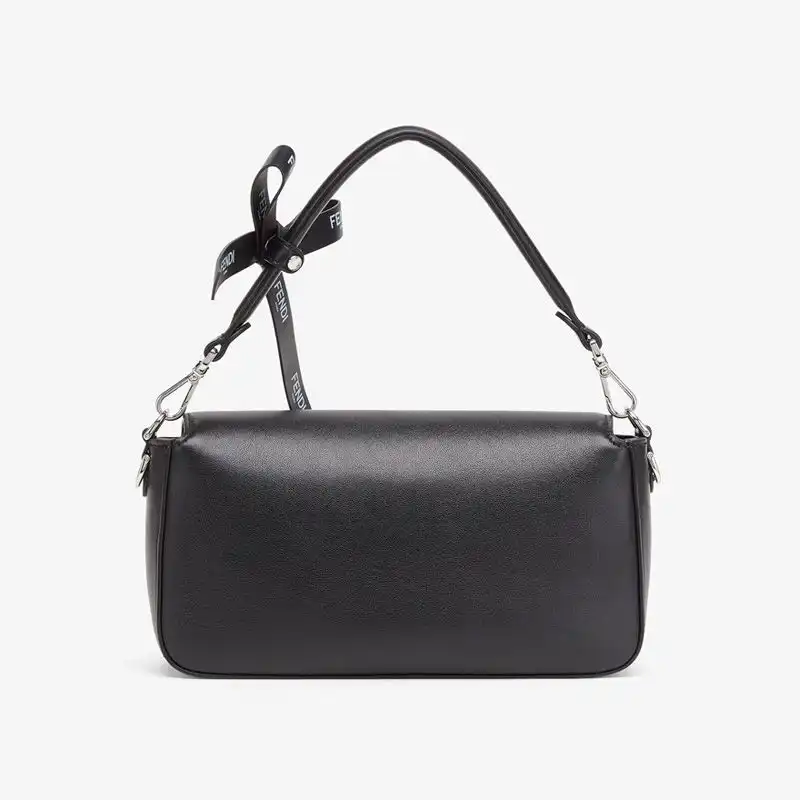 Affordable Affordable Fendi Medium Baguette Bag In The Baguette Motif Nappa Leather Black 0130