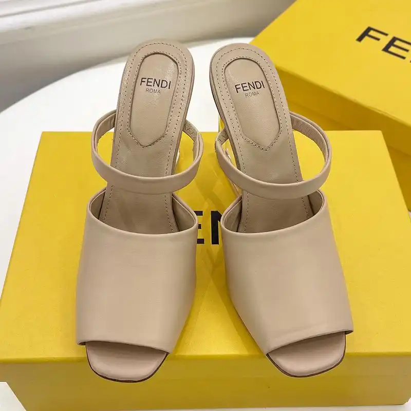 Affordable Affordable Fendi First Sandals Women Calf Leather Beige 0128