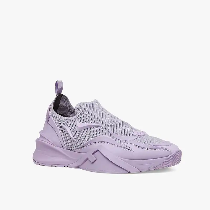 Cheap Affordable Fendi Flow Sneakers Unisex Mesh Purple 0205