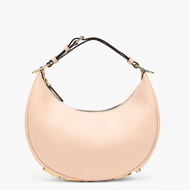 Cheap Affordable Bag Leather In Fendigraphy Small Pink Hobo Calf Fendi 0216