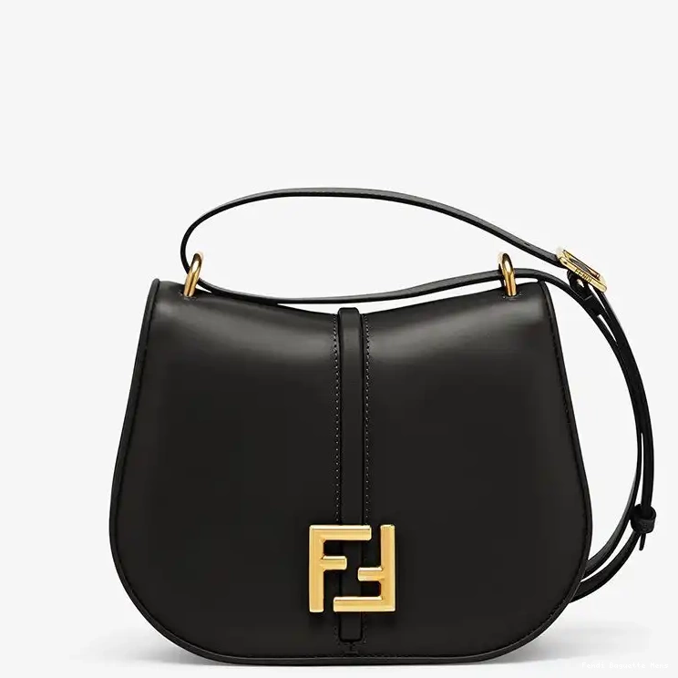 Affordable Affordable Bag In C'mon Leather Medium Fendi Black Calf 0216