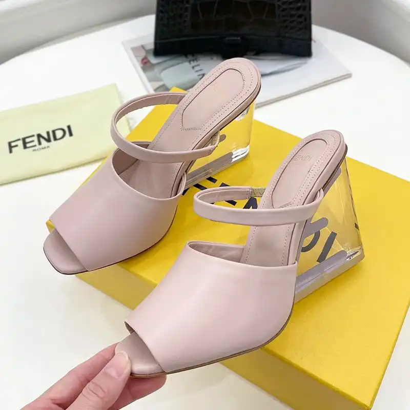 Affordable Affordable Fendi First Sandals Women Calf Leather Pink 0205