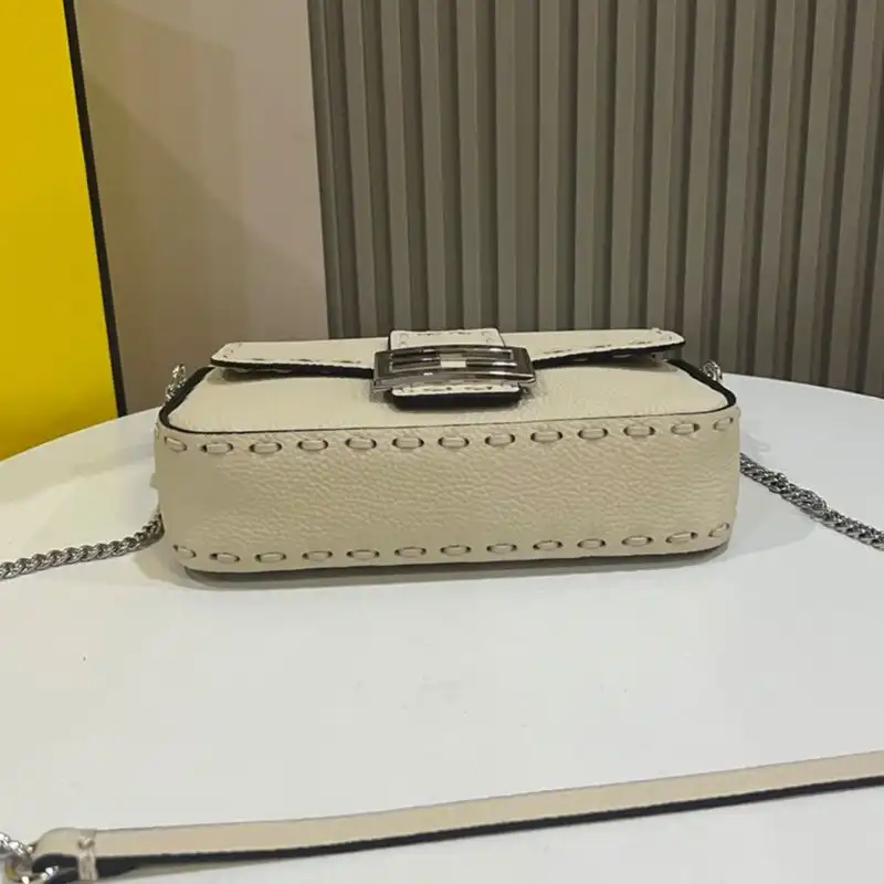 Affordable Affordable Fendi Mini Baguette Selleria Bag In Cuoio Romano Leather Beige 0204