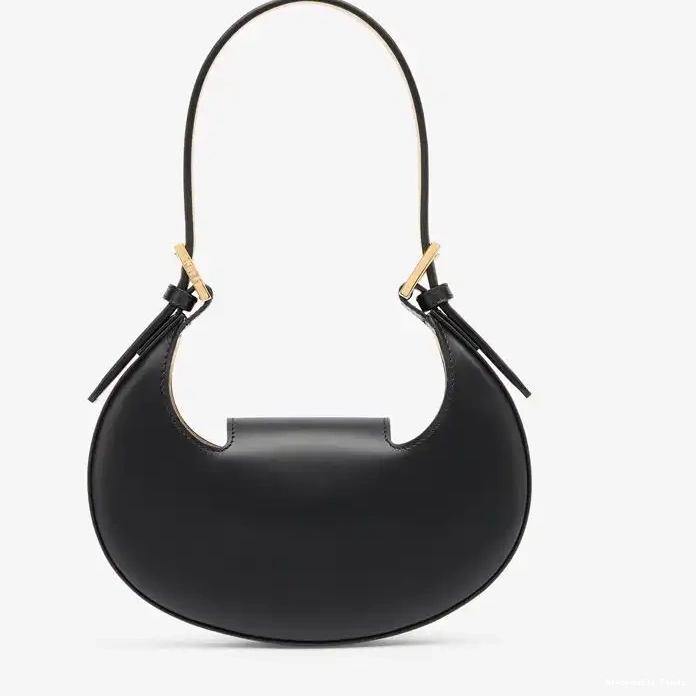 Affordable Affordable Cookie Mini In Hobo Black Calf Fendi Bag Leather 0214