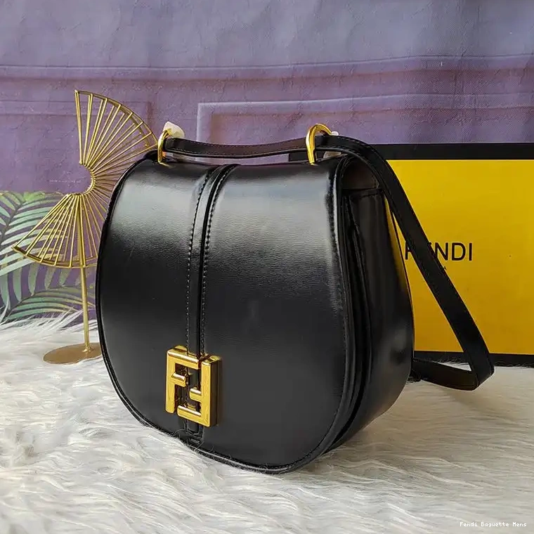 Affordable Affordable Bag Black Leather Fendi C'mon Calf Medium In 0218