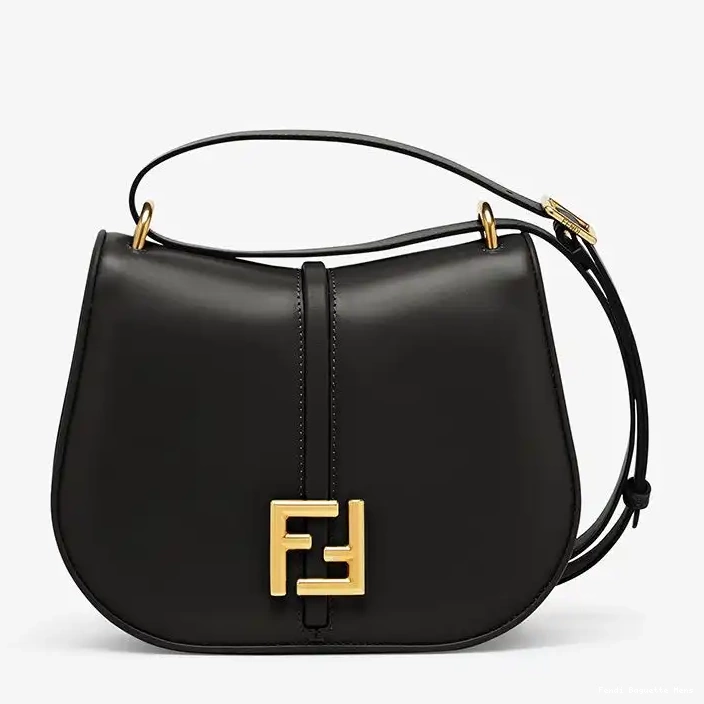 Affordable Affordable Bag Black Leather Fendi C'mon Calf Medium In 0218