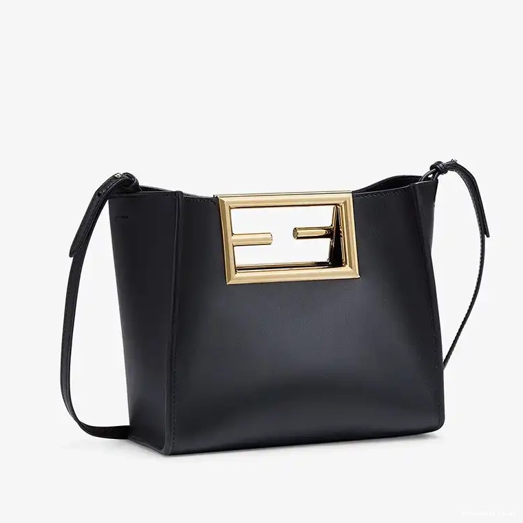 Affordable Affordable Way Leather Black Calf Fendi Bag Small In 0226