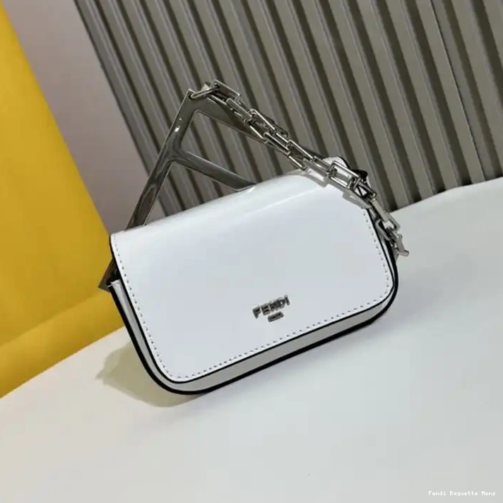 Cheap Affordable Nano Bag In Fendi Leather F Calf White 0217