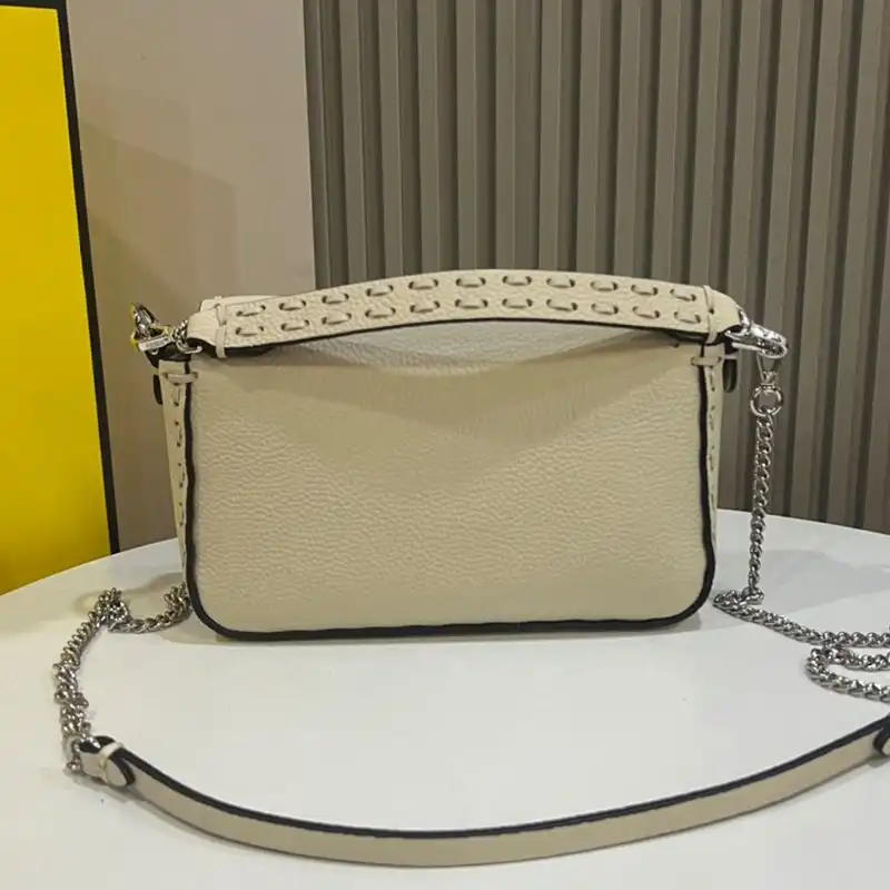 Affordable Affordable Fendi Mini Baguette Selleria Bag In Cuoio Romano Leather Beige 0204