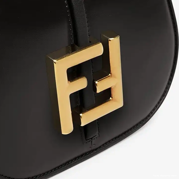 Affordable Affordable Fendi Calf Black Mini In Leather Bag C'mon 0217