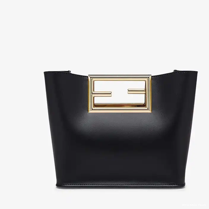 Affordable Affordable Way Leather Black Calf Fendi Bag Small In 0226