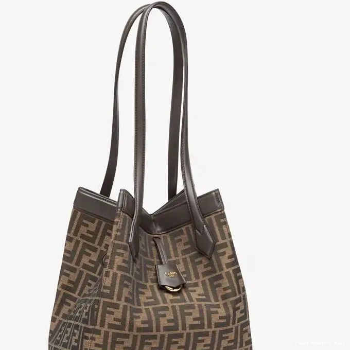 Affordable Affordable Fabric Motif FF Brown Fendi In Medium Bag Origami 0225