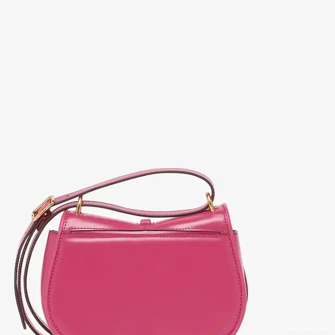 Cheap Affordable Fendi C'mon Calf Leather Rose In Mini Bag 0226