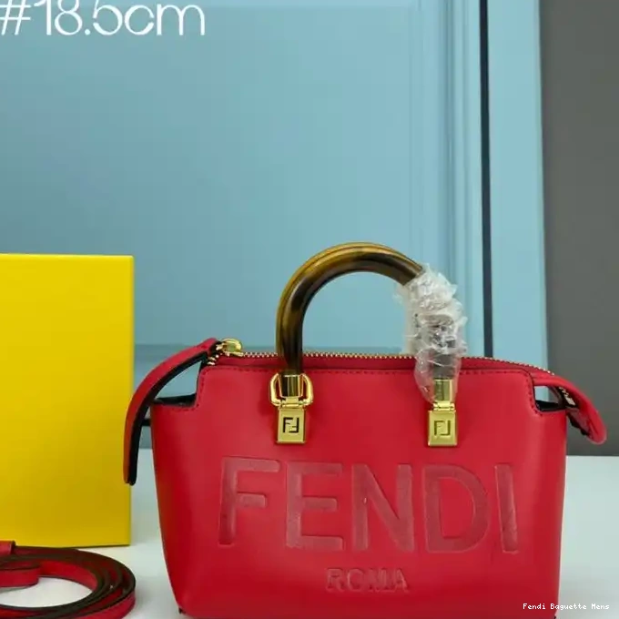 Cheap Affordable Calf Leather Fendi Mini Boston Logo Way The ROMA By Bag In Red 0217