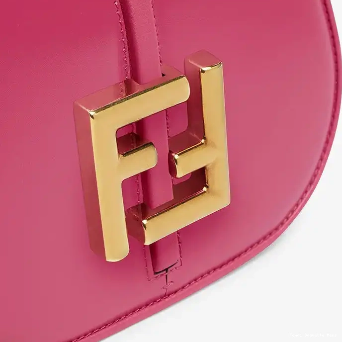 Cheap Affordable Fendi C'mon Calf Leather Rose In Mini Bag 0226