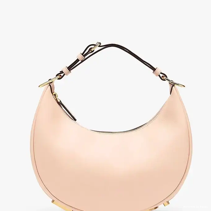 Cheap Affordable Calf Fendi Leather Fendigraphy Small Hobo Bag In Pink 0211