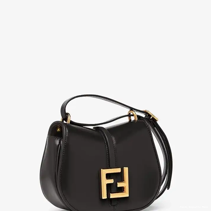 Affordable Affordable Fendi Calf Black Mini In Leather Bag C'mon 0217